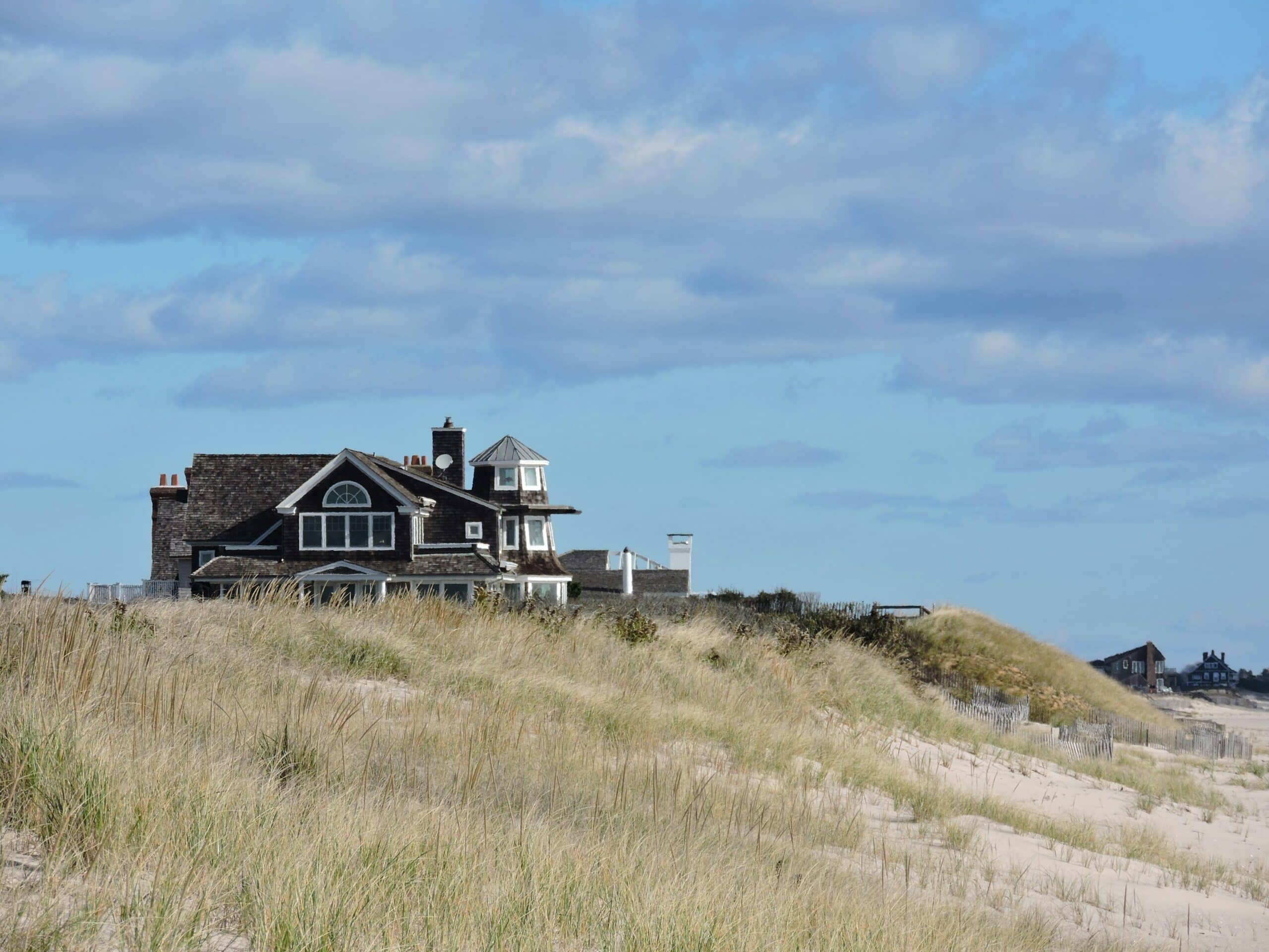 Home on a bluff with beach access